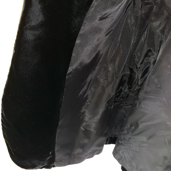 Bobbie Brooks Vintage Black Velvet Jacket Size 11 - Picture 7 of 7
